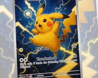 Pikachu Custom Made Card Fan Art Card
