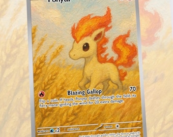 Ponyta Custom Made Card Fan Art Card
