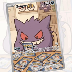 Gengar Rips Custom Made Card Fan Art Card