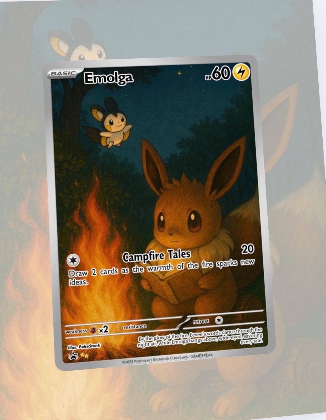 Emolga Custom Made Card Fan Art Card Emolga Custom Made Card Fan Art Card