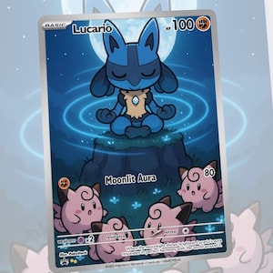 Lucario Custom Made Card Fan Art Card