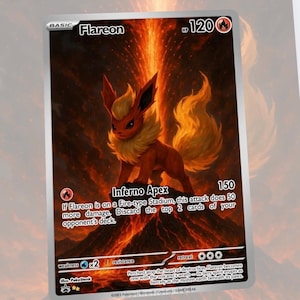 Eeveelution Attack Custom Made Card Fan Art Card