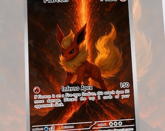 Eeveelution Attack Custom Made Card Fan Art Card