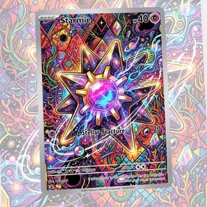 starmie gx pokemon card STARMIE GX ~ Pokemon TCG: Sun & Moon HIDDEN FATES NM