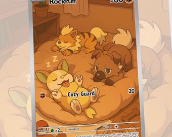 Rockruff Custom Made Card Fan Art Card