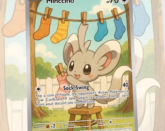 Minccino Custom Made Card Fan Art Card