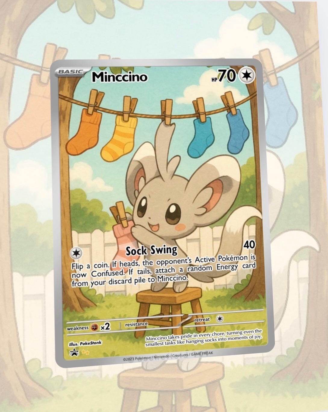 Minccino Custom Made Card Fan Art Card Minccino Custom Made Card Fan Art Card