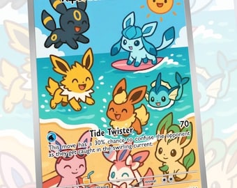 Eeveelution Custom Made Card Fan Art Card