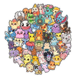 Cute Chibi Style Character Stickers