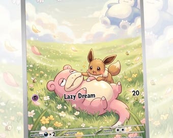 Slowbro Slowpoke Custom Made Card Fan Art Card