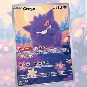 Gengar Full Art Custom Made Card Fan Art Card