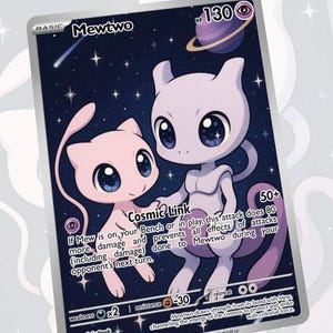 Mewtwo Space Custom Made Card Fan Art Card