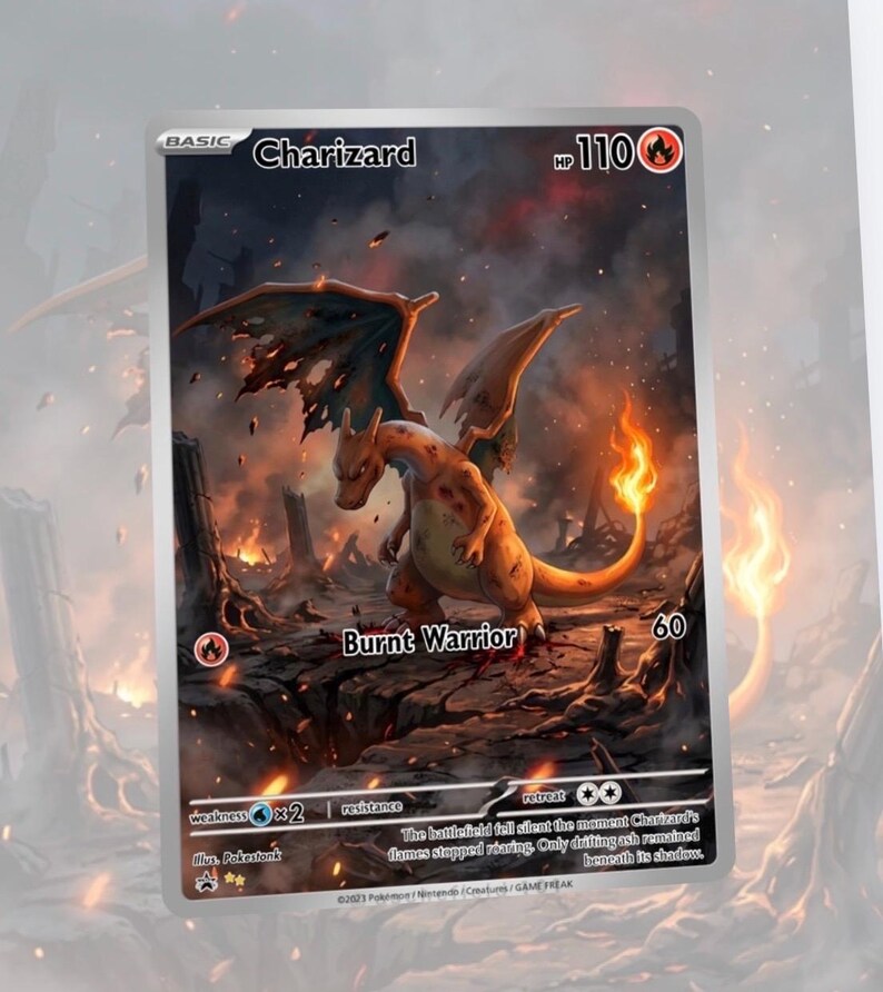 Charizard Custom Made Card Fan Art Card - Etsy