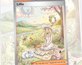 Misty Brock Lillie Cynthia Trainer Custom Made Card Fan Art Card