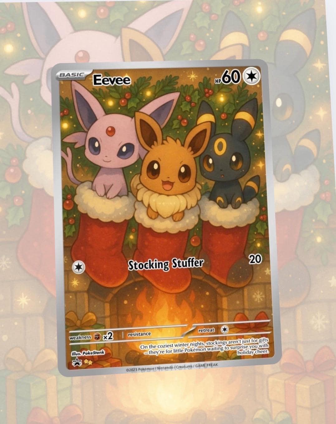 Christmas Holiday Hanukkah Eevee Snorlax Pikachu Psyduck Gengar