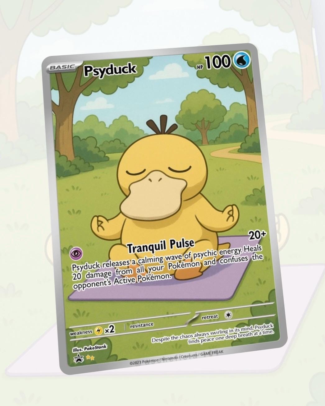 Psyduck Custom Made Card Fan Art Card - Etsy Psyduck Custom Made Card Fan Art Card - Etsy