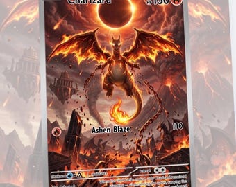 Charmander Charmeleon Charizard Demi God Custom Made Card Fan Art Card