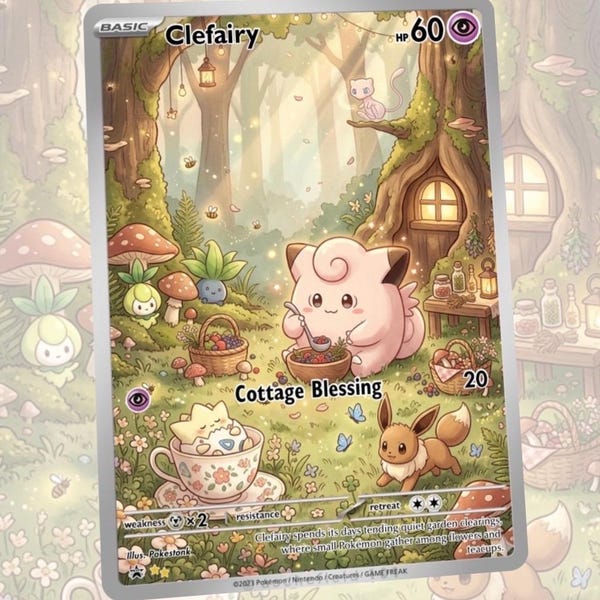 Clefairy Custom Made Card Fan Art Card