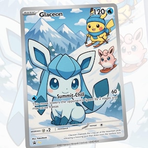 Glaceon Summit Custom Made Card Fan Art Card