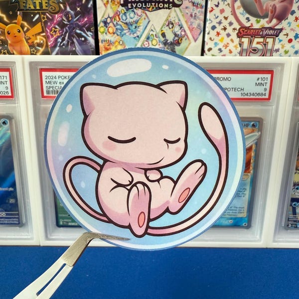 Jumbo Bubble Mew Clefairy Togepi Sticker
