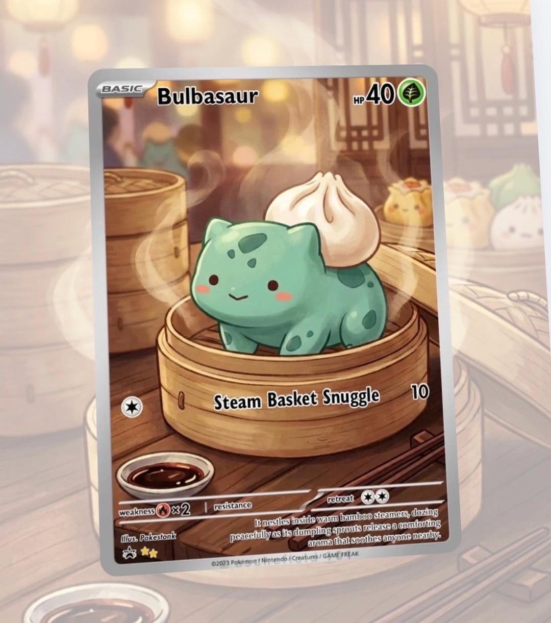 Bulbasaur Custom Made Card Fan Art Card - Etsy