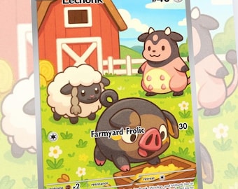 Lechonk Custom Made Card Fan Art Card