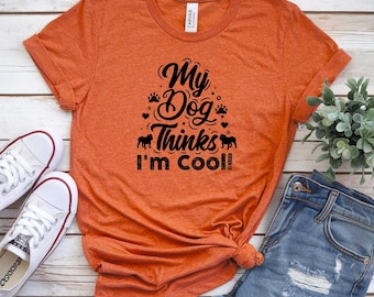 Minimalistisch T-shirt met lijntekeningen hondenpoot: cadeau huisdierliefhebber