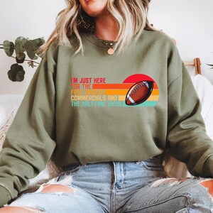 Funny Football Sweatshirt: Halftime Show & Snack Lover Apparel