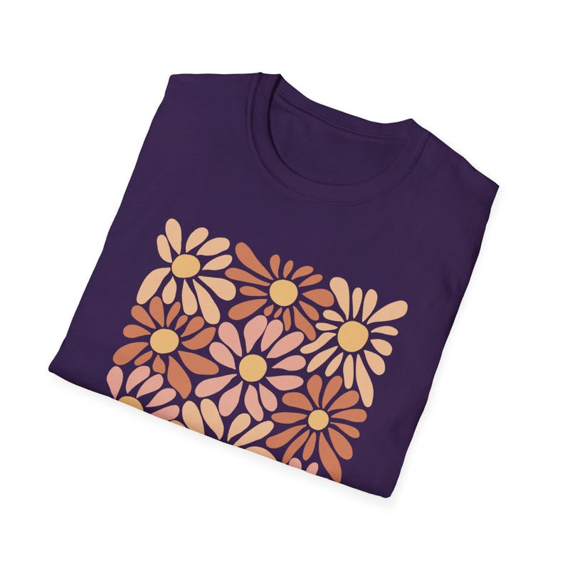 Boho Floral Graphic T-Shirt, Positive Quote Tee image 8