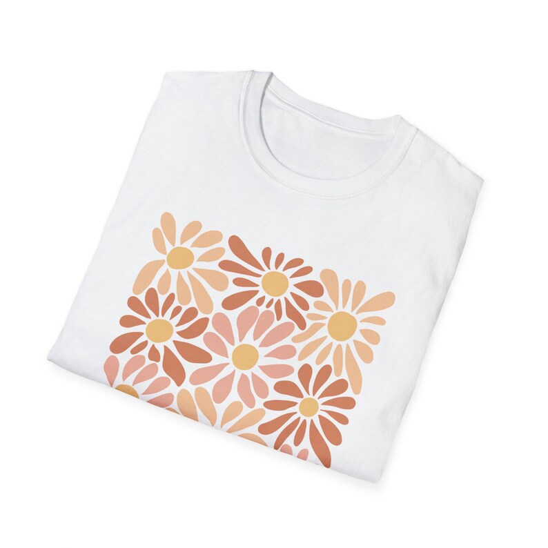 Boho Floral Graphic T-Shirt, Positive Quote Tee image 2