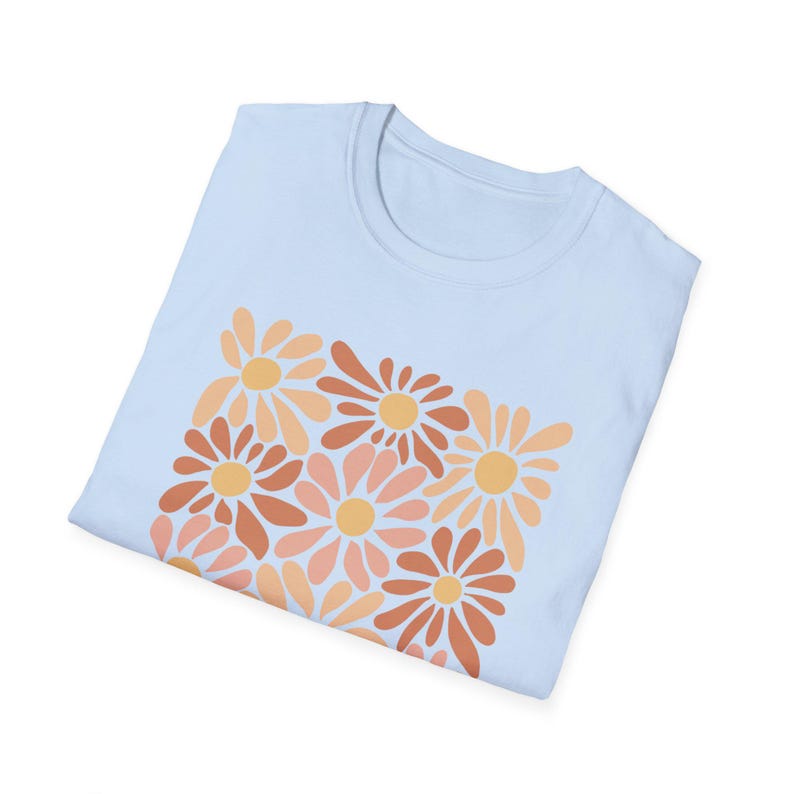 Boho Floral Graphic T-Shirt, Positive Quote Tee image 6