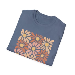 Boho Floral Graphic T-Shirt, Positive Quote Tee image 5