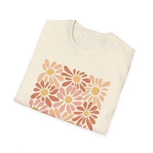 Boho Floral Graphic T-Shirt, Positive Quote Tee image 3