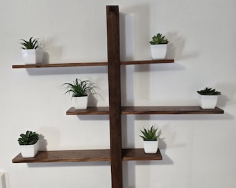 Adjustable hanging shelves