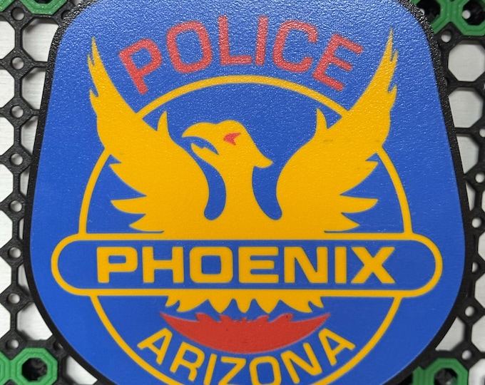 Police Patch LED Light Made for Phoenix Police – 3D Printed Touch Light Gift