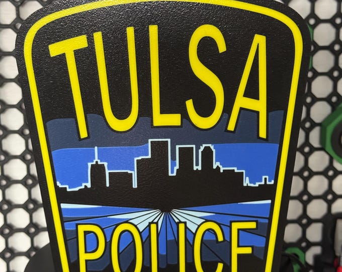 Tulsa Police Department Patch LED Light