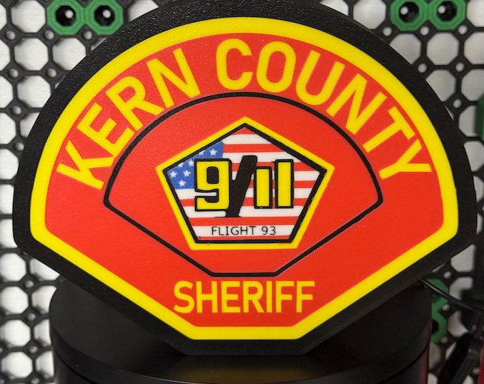 Kern County 9/11 Sheriff's Department Patch LED Light