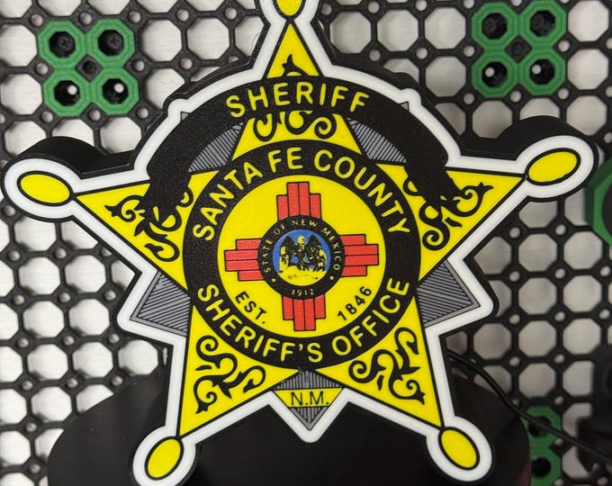 Santa Fe Deputy Sheriff Badge LED Light