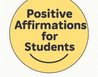 Positive Affirmation Cards for Students  Printable Lunchbox Notes, Motivational School Messages Encouraging Notes for Kids