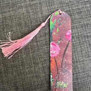 Hand Painted Wooden Bookmark