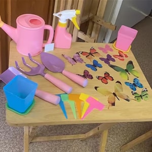 Kids Gardening Tool Set with Tote Bag, Unicorn Apron, Watering Can, Gloves, Shovel, Rake & Trowel – Outdoor and Indoor Gardening Kit Gift