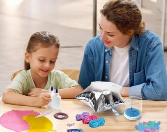 Light Up Balloon Craft Kit for Kids – DIY 3D String Art with LED Lights, Moon Star Heart Shapes, Yarn Lantern Night Light Gift