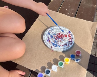 Unicorn Stepping Stone Painting Kit for Kids – DIY Garden Art Craft Set for Girls & Boys Ages 6–12 – Paint Your Own Stones Outdoor Activity