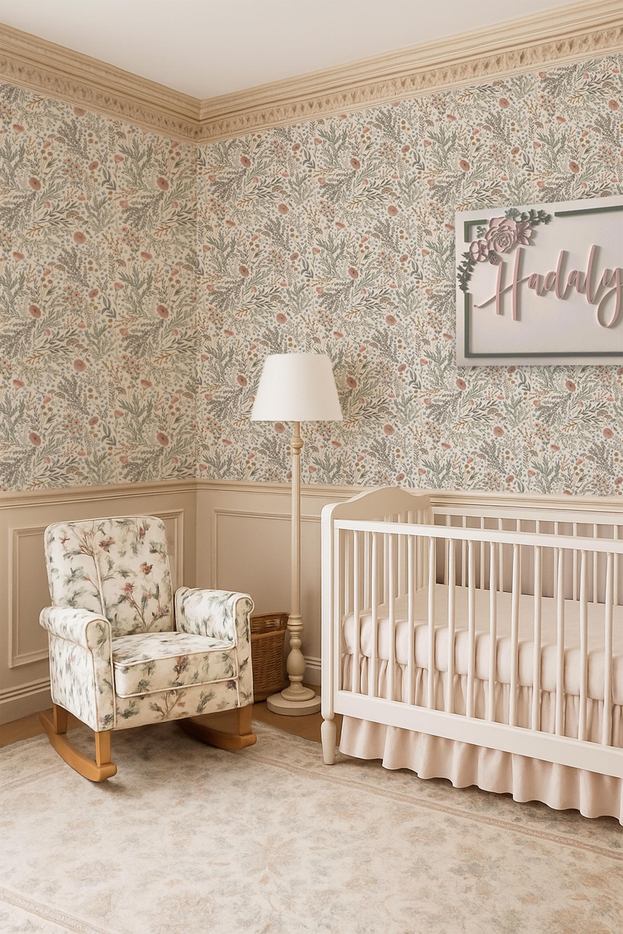 Botanical Wallpaper Peel and Stick Floral Foliage Wall Mural for ...