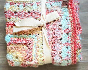 Custom Handmade Crocheted Child’s Blanket- Custom Color Choices