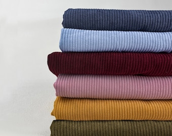 8-Wale 100% Cotton Corduroy Fabric, Durable for Winter Outerwear, Apparel, Home Décor, Sold by the Yard