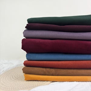 Pure Cotton 11-Wales Corduroy, Durable for Winter Outerwear, Apparel, Home Décor, Ideal for Sewing Projects, Sold by the Yard