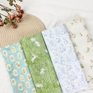 Cottagecore Floral Cotton Fabric – Soft 100% Cotton for Sewing, Quilting, Dresses, DIY Crafts & Cozy Home Decor, By The Half Yard