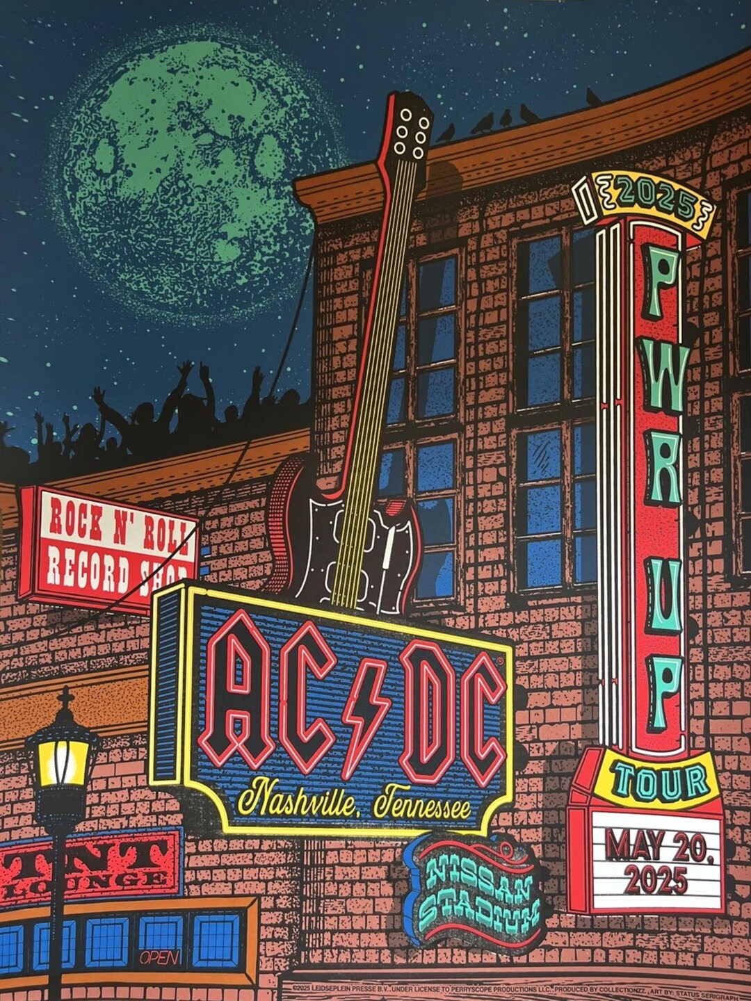 AC/DC Concert Poster Print - Nissan Stadium Nashville TN May 20, 2025 ...