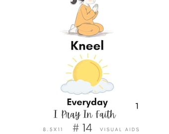 I Pray In Faith #14 Visual Aid, Flip Chart, Learning Help for LDS Primary Singing Time